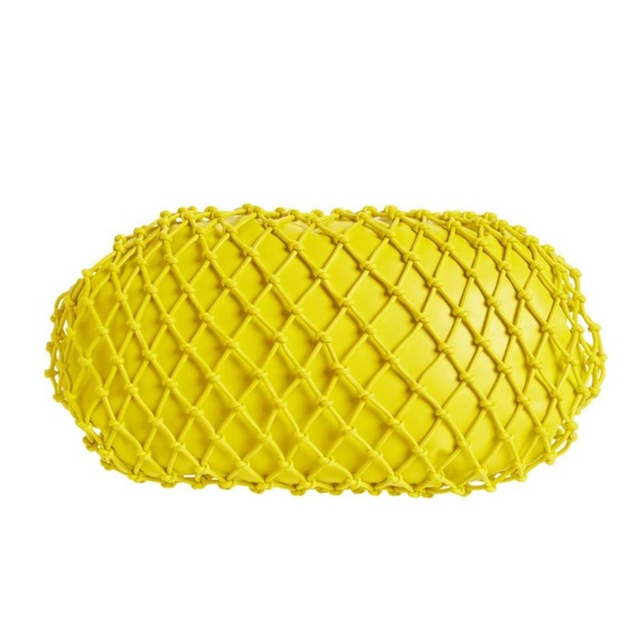 Simon Miller $495 NWT Large Scrunch Net Drawstring Bucket Market Bag Citron - Picture 6 of 10